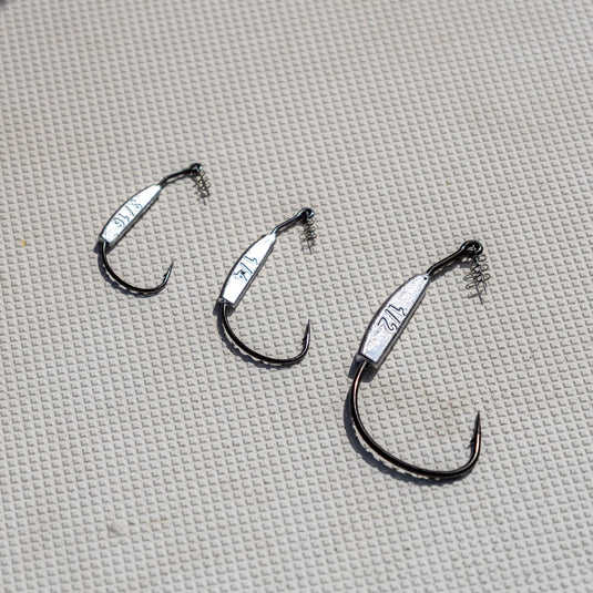 Reaction Tackle Lead Weighted Swimbait Hooks (10-PACK)