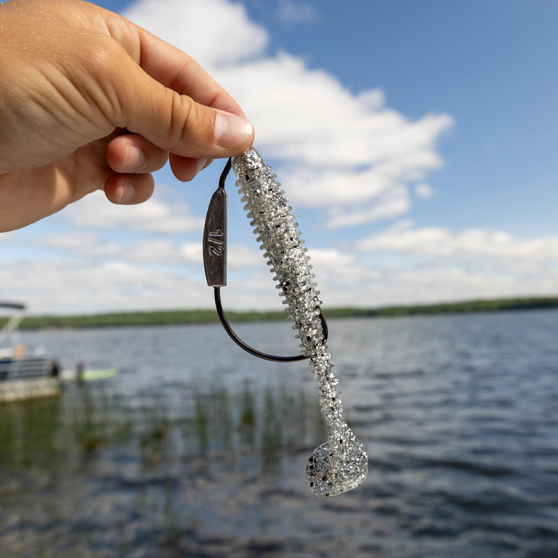 Load image into Gallery viewer, Reaction Tackle Lead Weighted Swimbait Hooks (10-PACK)
