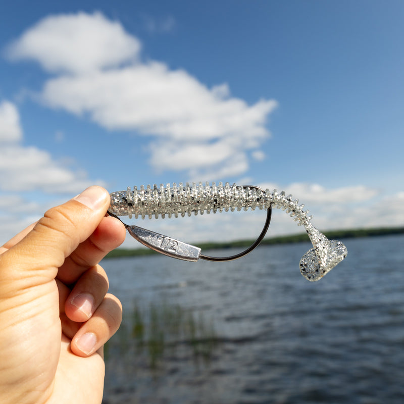 Load image into Gallery viewer, Reaction Tackle Lead Weighted Swimbait Hooks (10-PACK)
