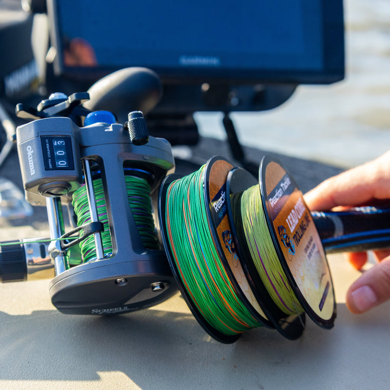 Load image into Gallery viewer, Reaction Tackle Lead Core Metered Trolling Braided Line
