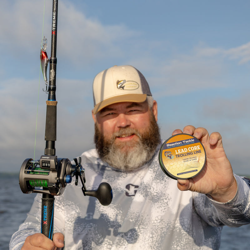 Load image into Gallery viewer, Reaction Tackle Lead Core Metered Trolling Braided Line
