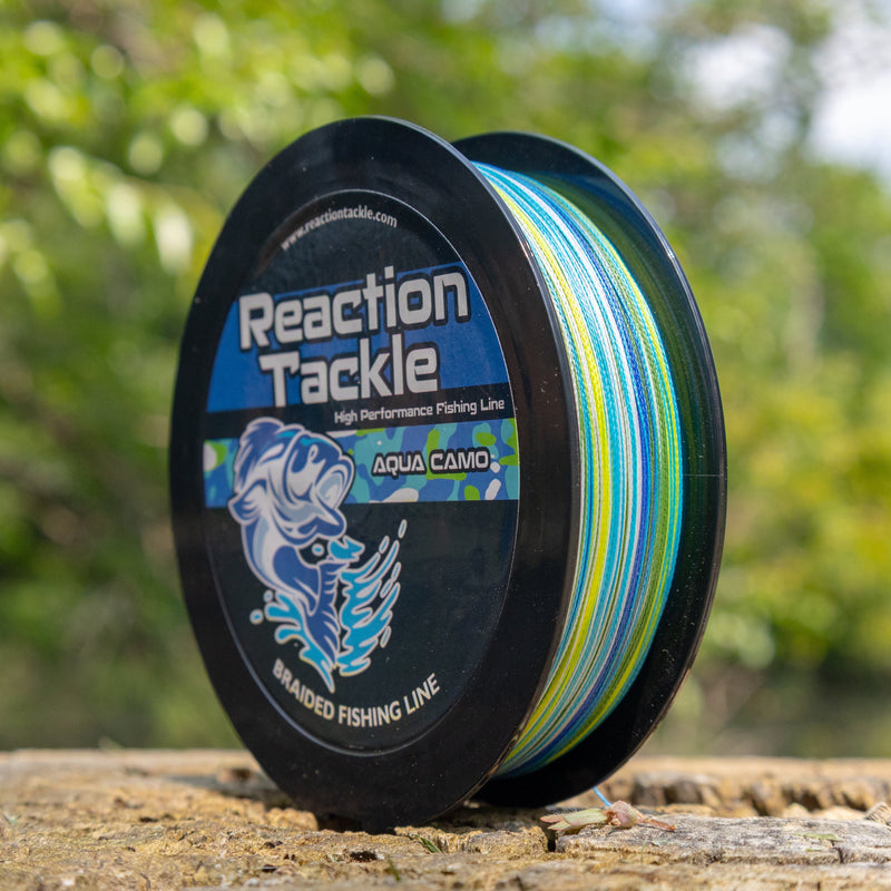 Load image into Gallery viewer, Reaction Tackle Braided Fishing Line - Aqua Camo
