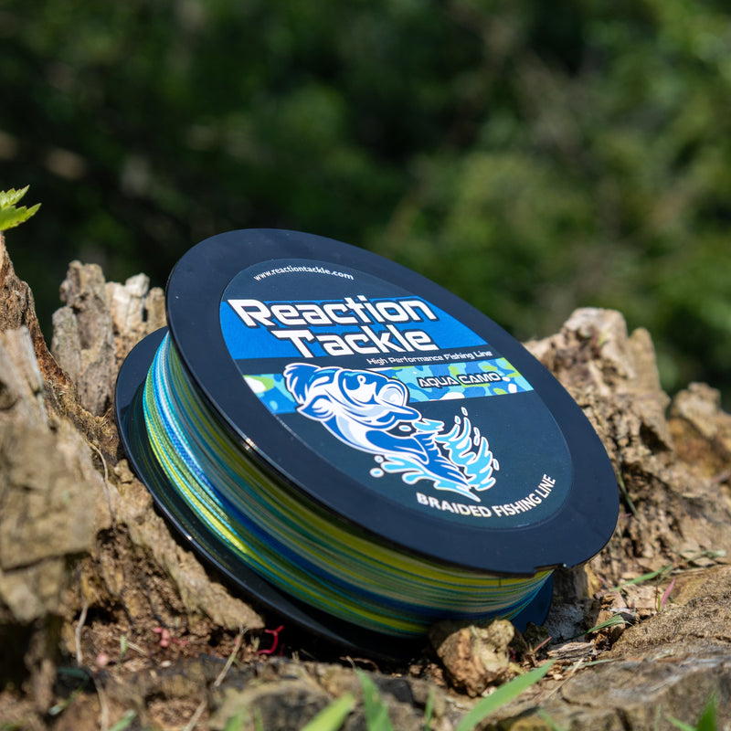 Load image into Gallery viewer, Reaction Tackle Braided Fishing Line - Aqua Camo
