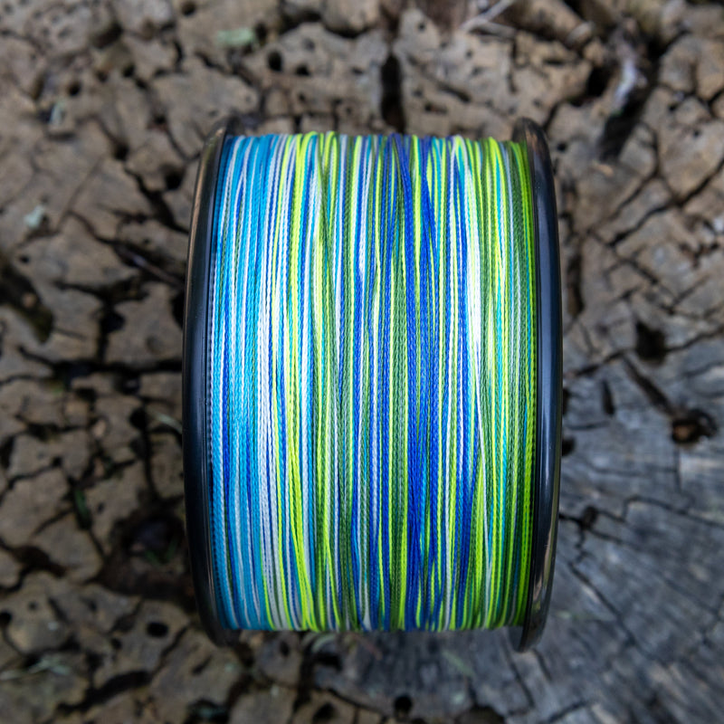 Load image into Gallery viewer, Reaction Tackle Braided Fishing Line - Aqua Camo
