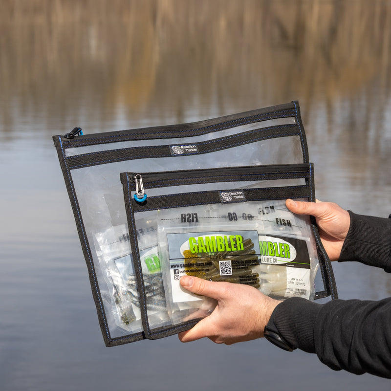 Load image into Gallery viewer, Reaction Tackle Clear Storage Bag Tackle Pak - Water-Resistant Plastic Storage
