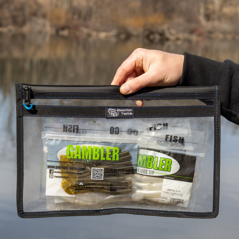 Load image into Gallery viewer, Reaction Tackle Clear Storage Bag Tackle Pak - Water-Resistant Plastic Storage
