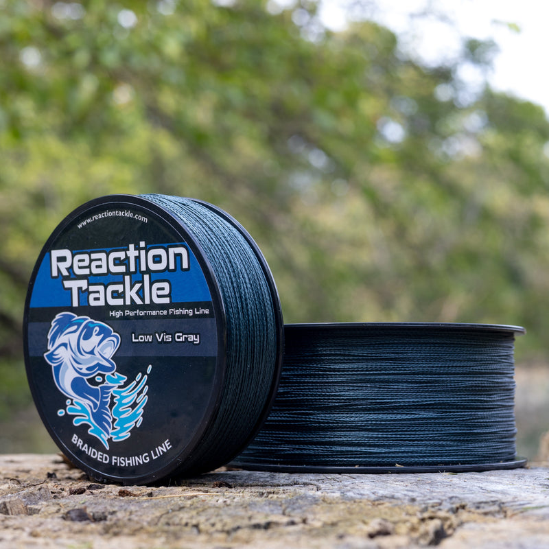 Load image into Gallery viewer, Reaction Tackle Braided Fishing Line - Low-Vis Gray
