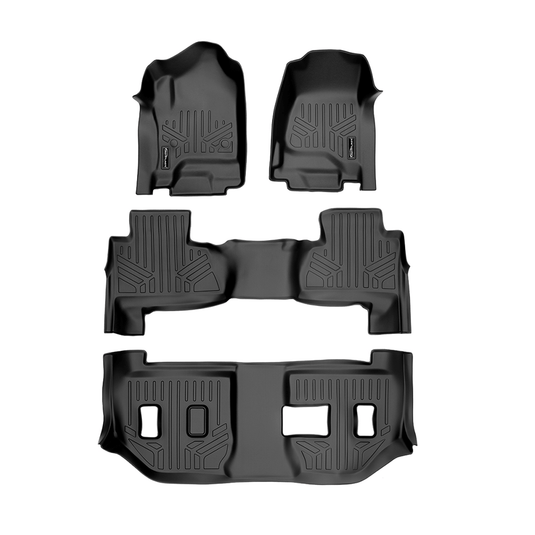 SMARTLINER Custom Fit Floor Liners For 2015-2020 Suburban / Yukon XL (with 2nd Row Bench Seat)