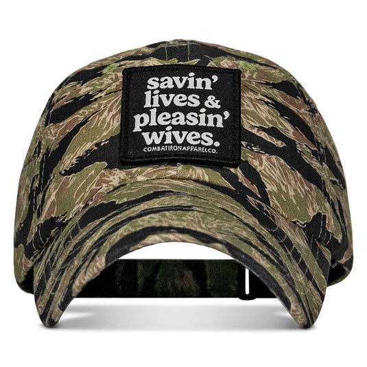 Ripstop Savin' Lives & Pleasin' Wives  Patch Tactical Ripstop Mesh Snapback Hat