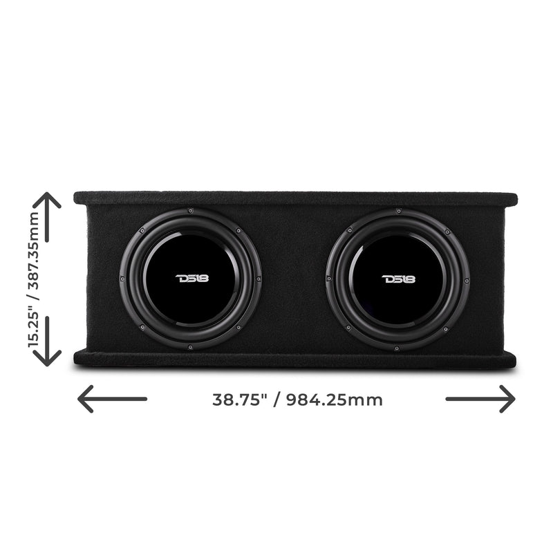 Load image into Gallery viewer, 12&quot; Loaded Shallow Subwoofer Enclosure 700 Watts Rms @ 1 ohm
