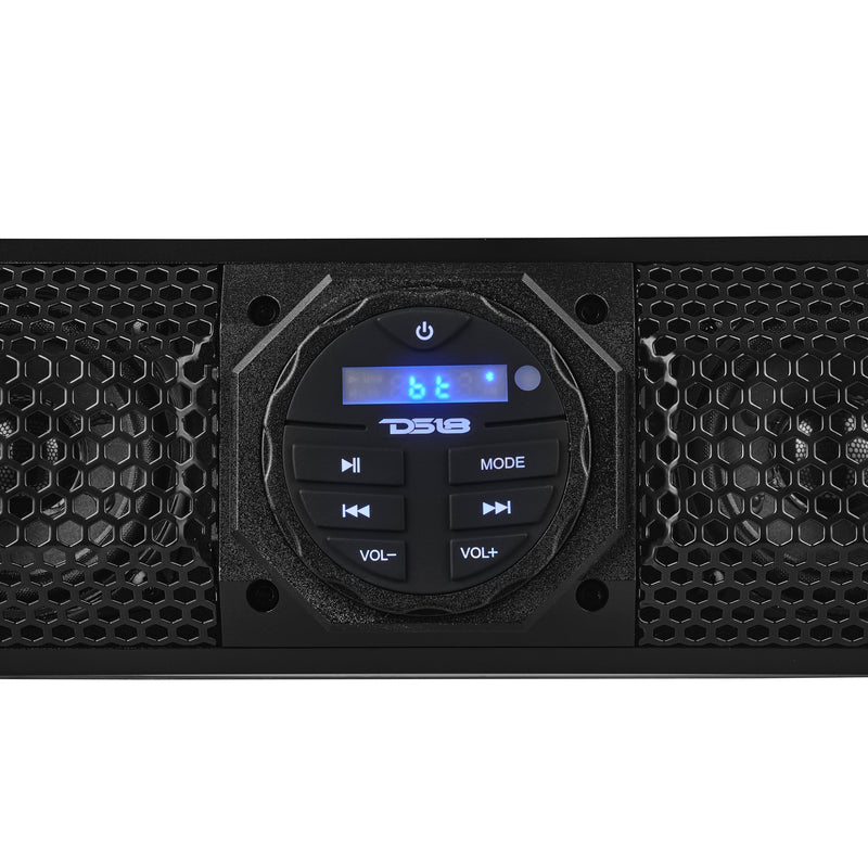 Load image into Gallery viewer, 24&quot; Marine Sound Bar Speaker System, 6 Speakers 600 Watts, Bluetooth® v5.0, Rotating Control Panel
