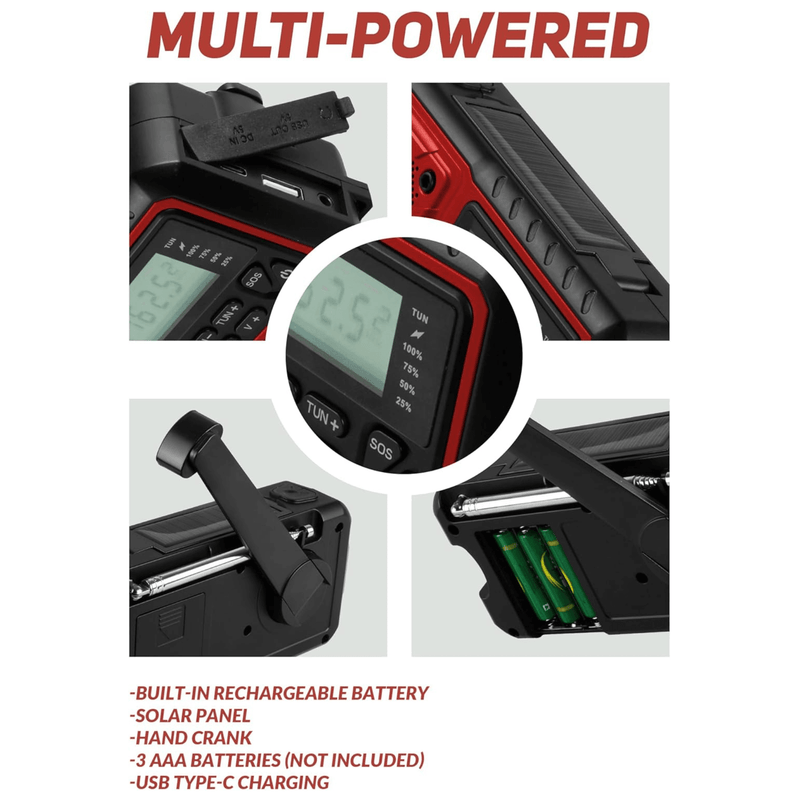 Load image into Gallery viewer, Supersonic Guardian Multi-Powered Emergency Radio with NOAA
