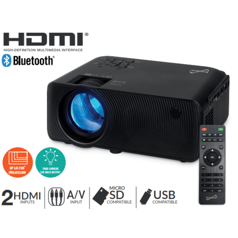 Load image into Gallery viewer, Supersonic Home Theater Projector with Bluetooth
