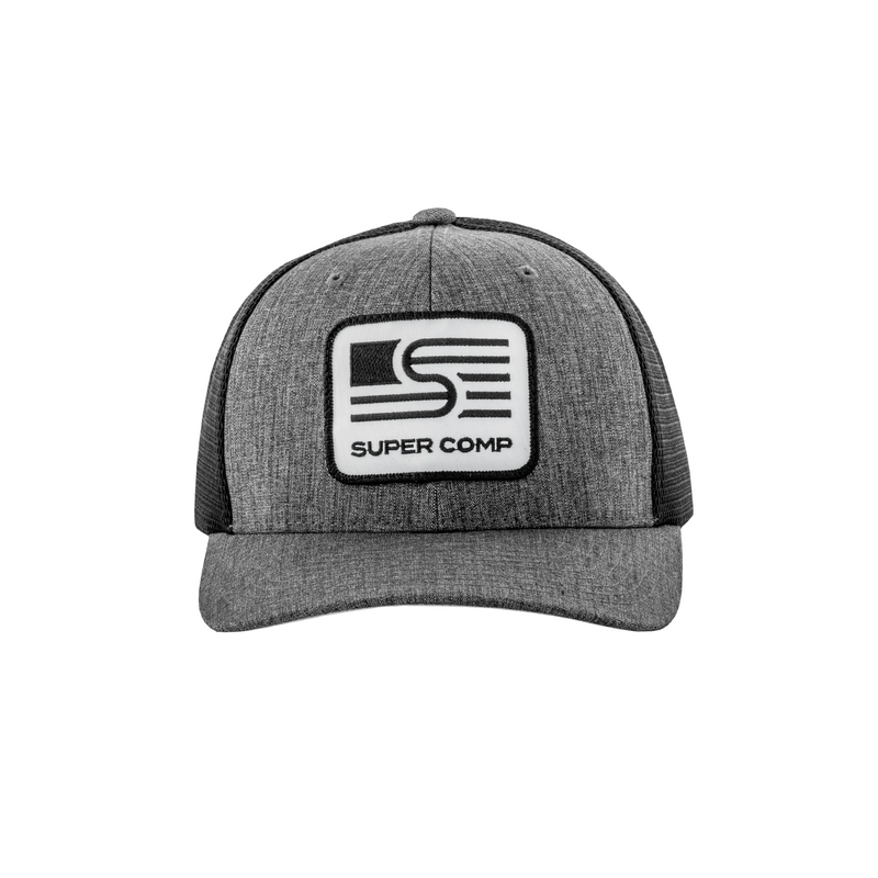 Load image into Gallery viewer, Super Comp FlexSnap Trucker Hat – Embroidered Patch
