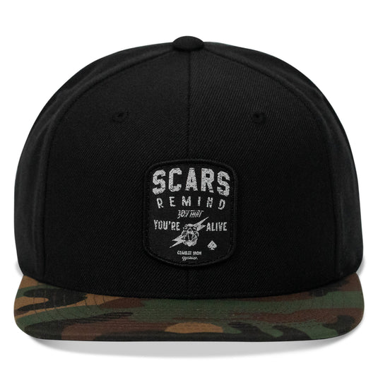 Scars Remind You You're Alive Flatbill SnapBack Hat