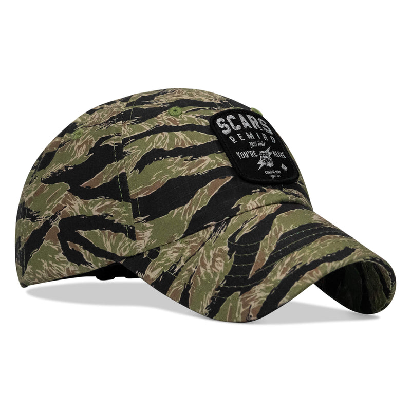 Load image into Gallery viewer, Scars Remind You You're Alive Patch Tactical Ripstop Mesh Snapback Hat
