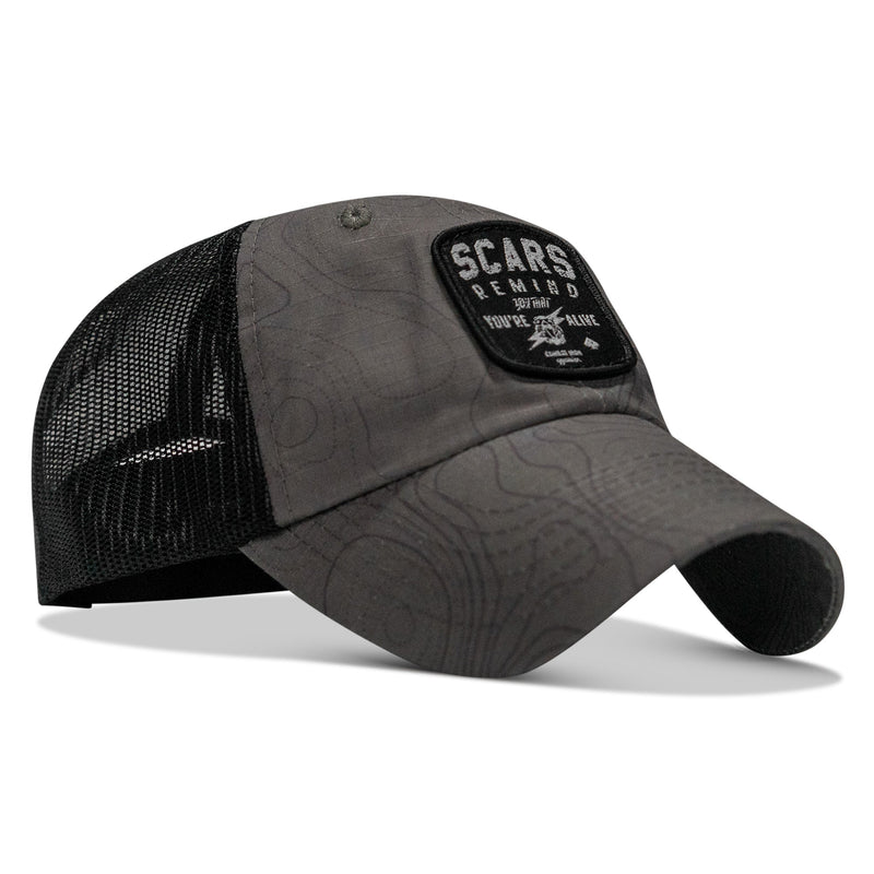 Load image into Gallery viewer, Scars Remind You You're Alive Patch Tactical Ripstop Mesh Snapback Hat
