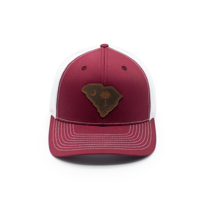 Load image into Gallery viewer, SC State Flag Leather Patch Hat
