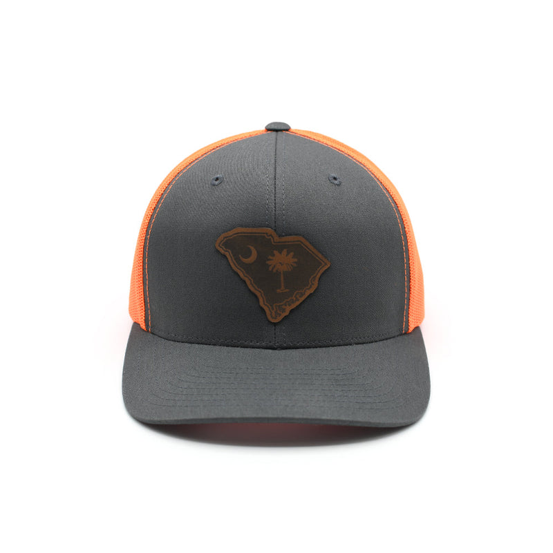 Load image into Gallery viewer, SC State Flag Leather Patch Hat
