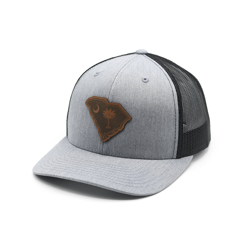Load image into Gallery viewer, SC State Flag Leather Patch Hat
