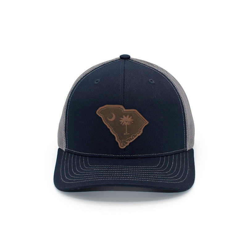 Load image into Gallery viewer, SC State Flag Leather Patch Hat

