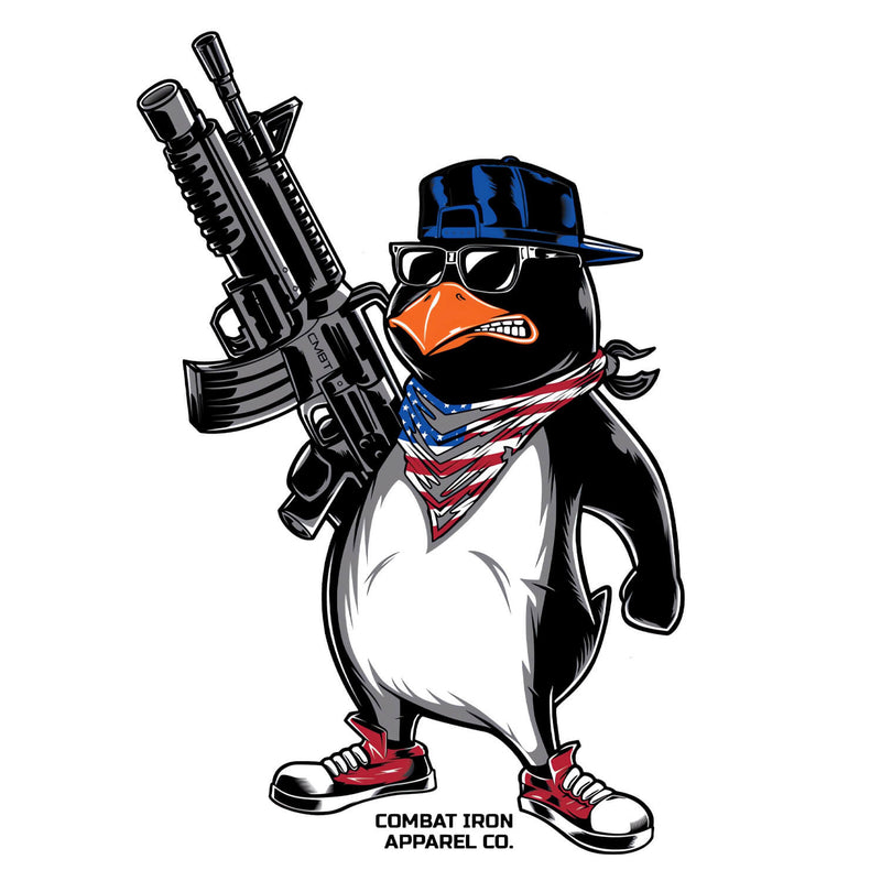 Load image into Gallery viewer, Patriotic Penguin Decal
