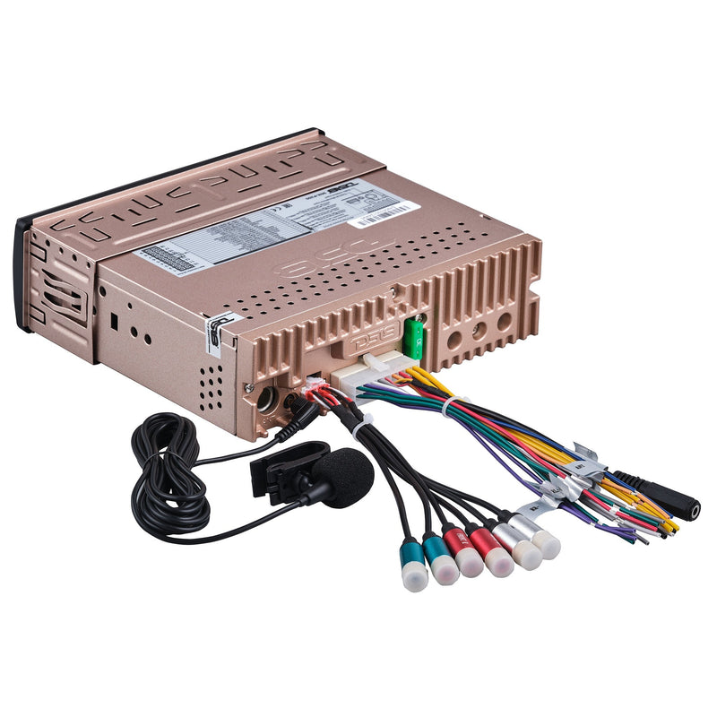 Load image into Gallery viewer, High Power 240 Watts RMS (4 x 60) Digital Media Receiver | Single Din | DSP | APP | Bluetooth Audio and Calling Head Unit | Aux Input | USB | Mechless | AM/FM Radio Receiver | 3V + 3.5V Subwoofer
