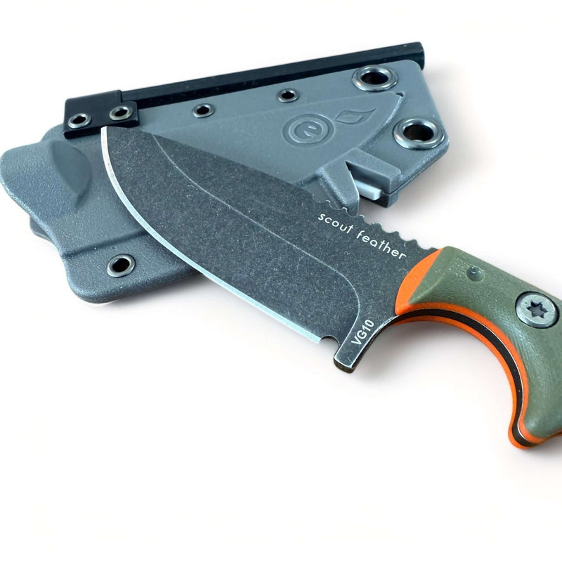 Load image into Gallery viewer, Scout Feather Adventure Survival Knife
