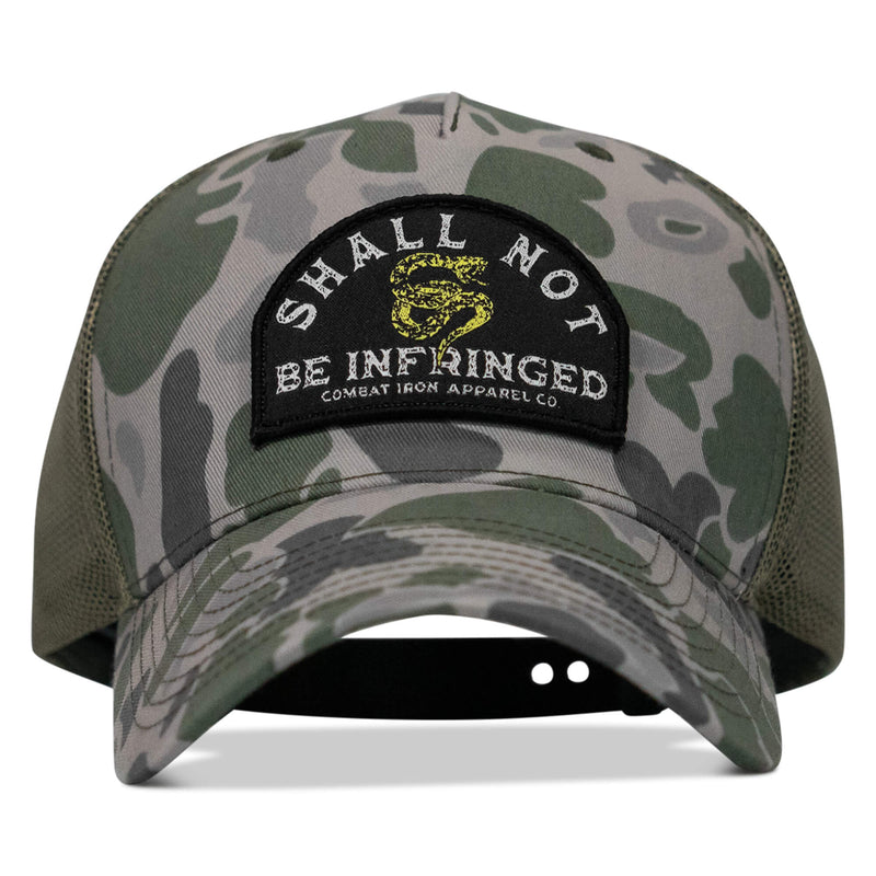 Load image into Gallery viewer, Shall Not Be Infringed Patch Snapback Hat

