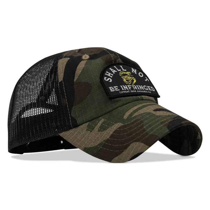Load image into Gallery viewer, Shall Not Be Infringed Patch Tactical Ripstop Mesh Snapback Hat
