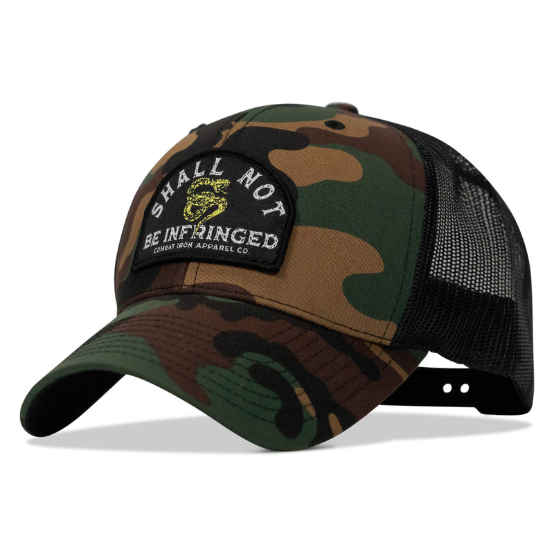 Load image into Gallery viewer, Shall Not Be Infringed Patch Snapback Hat
