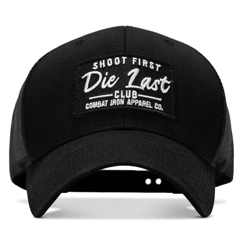Load image into Gallery viewer, Shoot First. Die Last. Club Patch Snapback
