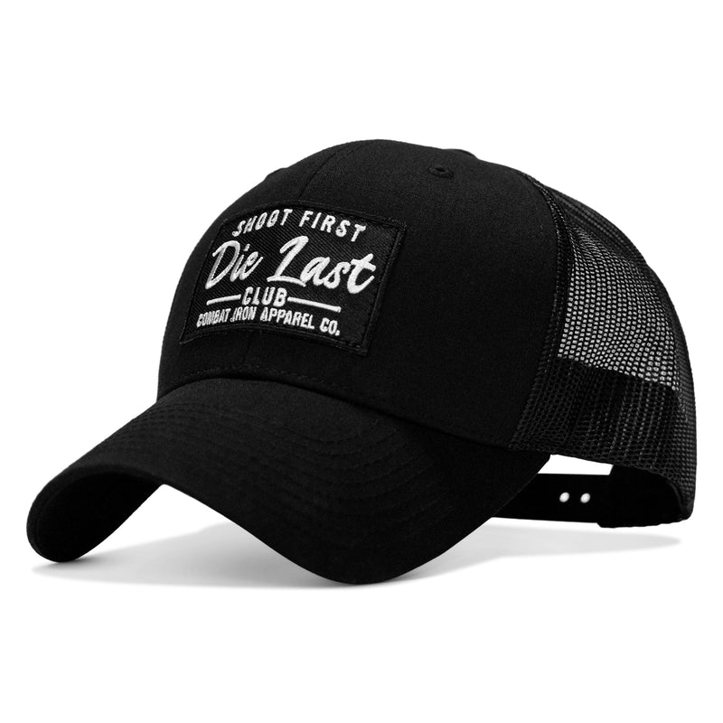 Load image into Gallery viewer, Shoot First. Die Last. Club Patch Snapback
