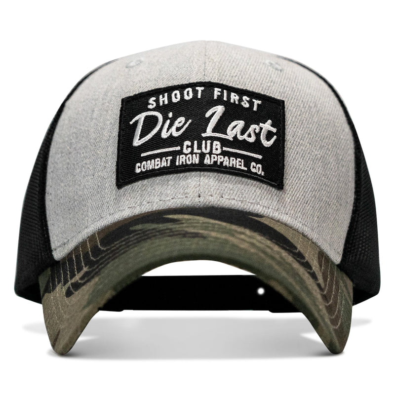 Load image into Gallery viewer, Shoot First. Die Last. Club Patch Snapback
