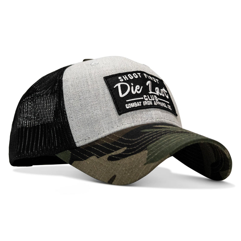 Load image into Gallery viewer, Shoot First. Die Last. Club Patch Snapback
