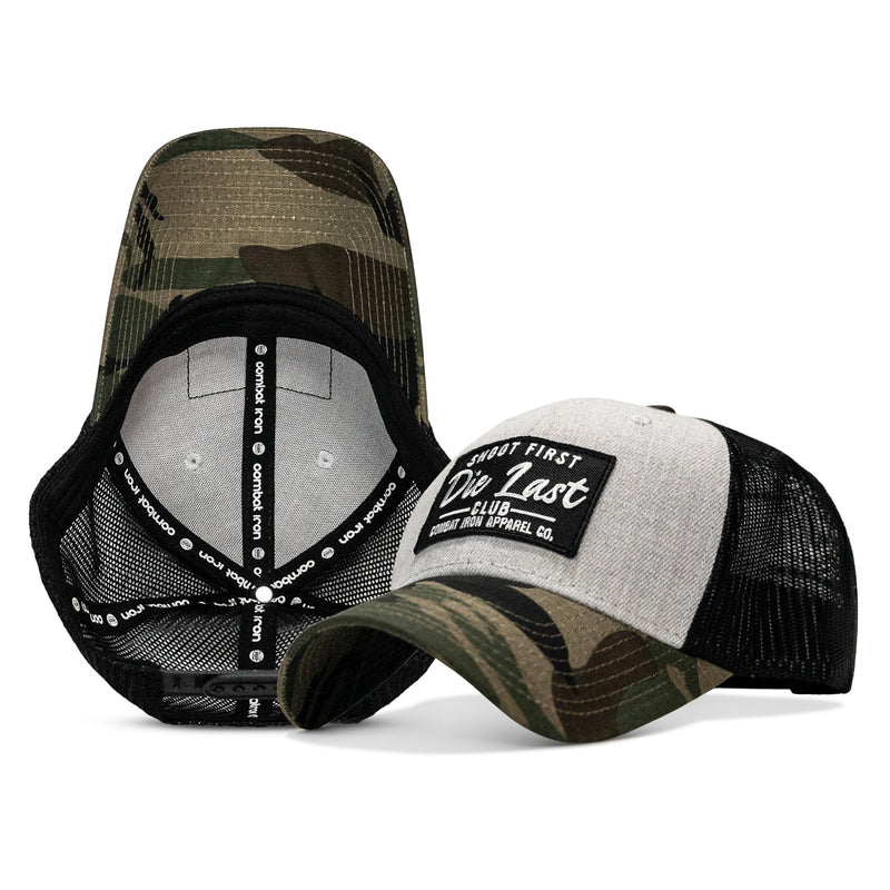 Load image into Gallery viewer, Shoot First. Die Last. Club Patch Snapback
