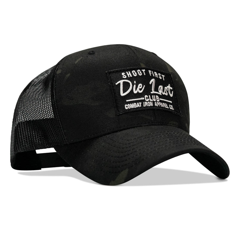 Load image into Gallery viewer, Shoot First. Die Last. Club Patch Snapback
