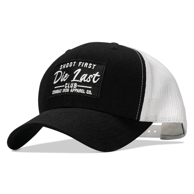 Load image into Gallery viewer, Shoot First. Die Last. Club Patch Snapback
