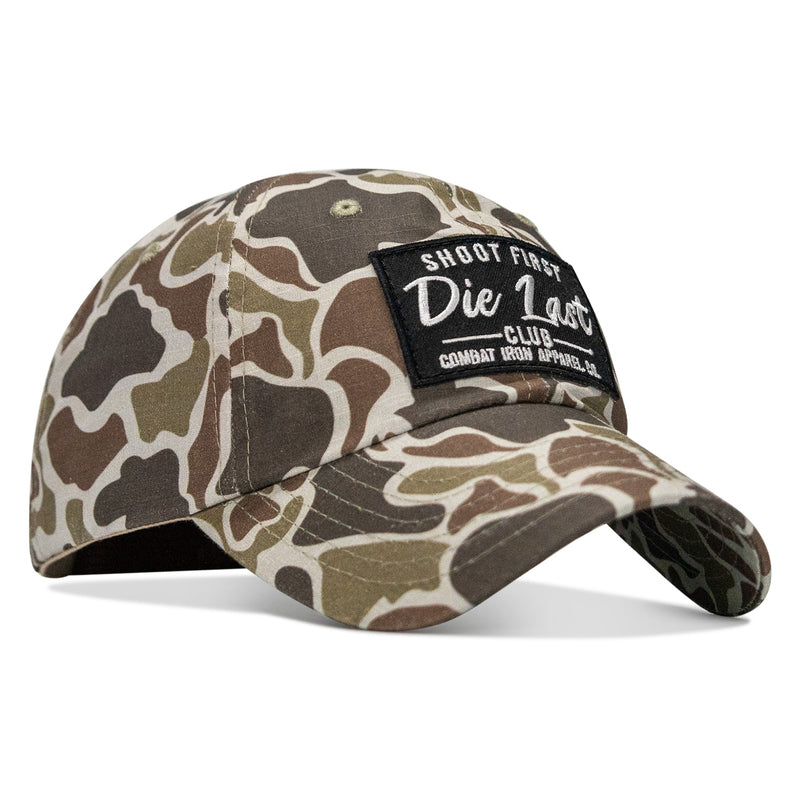 Load image into Gallery viewer, Shoot First. Die Last. Club Patch Tactical Ripstop Mesh Snapback Hat
