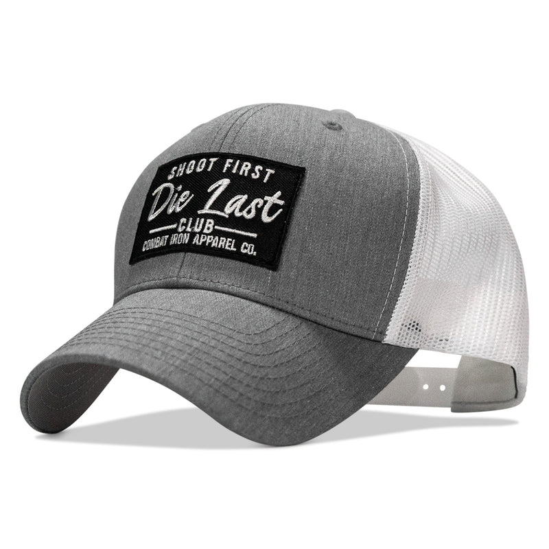 Load image into Gallery viewer, Shoot First. Die Last. Club Patch Snapback
