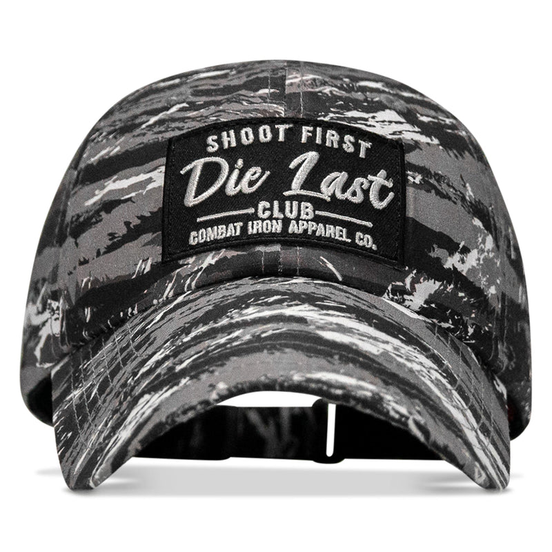 Load image into Gallery viewer, Shoot First. Die Last. Club Patch Tactical Ripstop Mesh Snapback Hat
