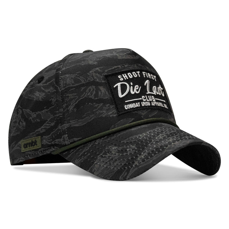 Load image into Gallery viewer, Shoot First Die Last Club Patch Weekender Snapback
