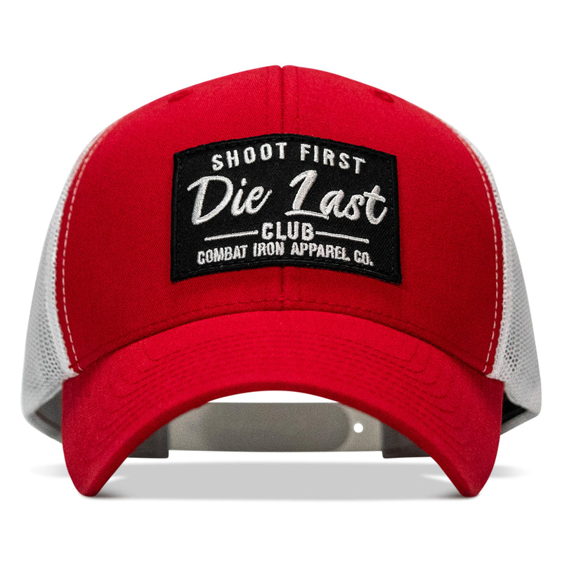 Load image into Gallery viewer, Shoot First. Die Last. Club Patch Snapback

