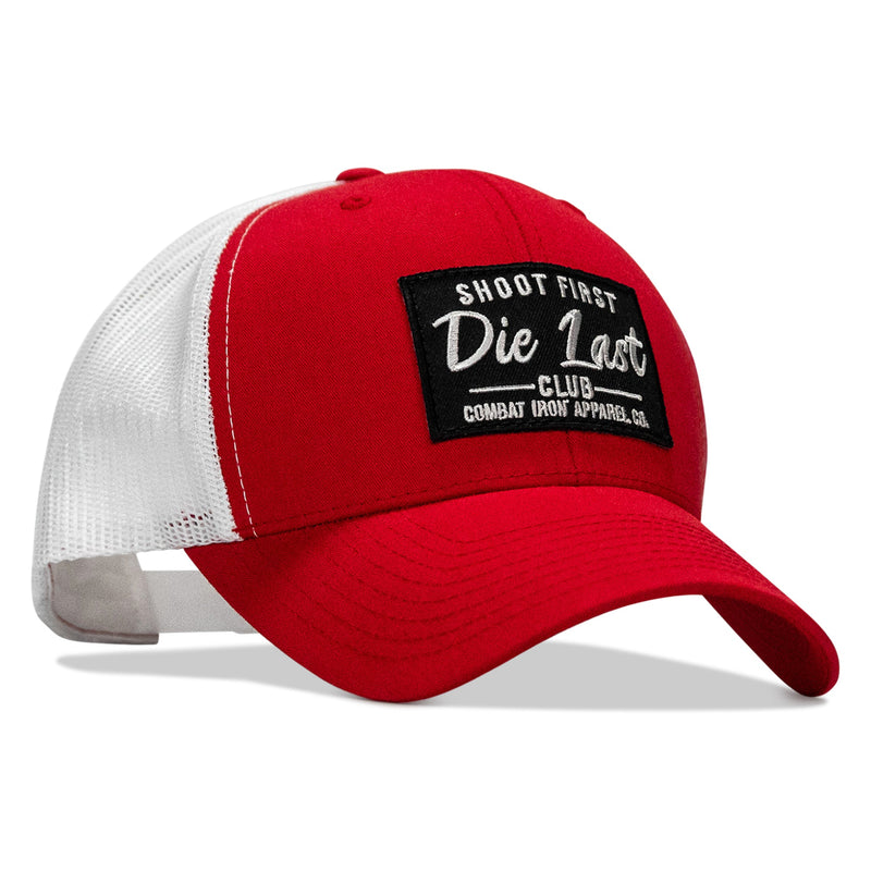 Load image into Gallery viewer, Shoot First. Die Last. Club Patch Snapback
