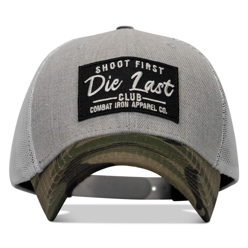 Load image into Gallery viewer, Shoot First. Die Last. Club Patch Snapback
