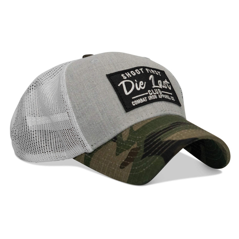 Load image into Gallery viewer, Shoot First. Die Last. Club Patch Snapback
