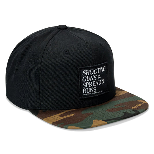 Shooting Guns & Spreadin' Buns Patch Flatbill Hat