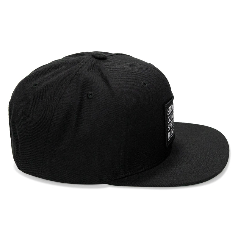 Load image into Gallery viewer, Shooting Guns &amp; Spreadin' Buns Patch Flatbill Hat
