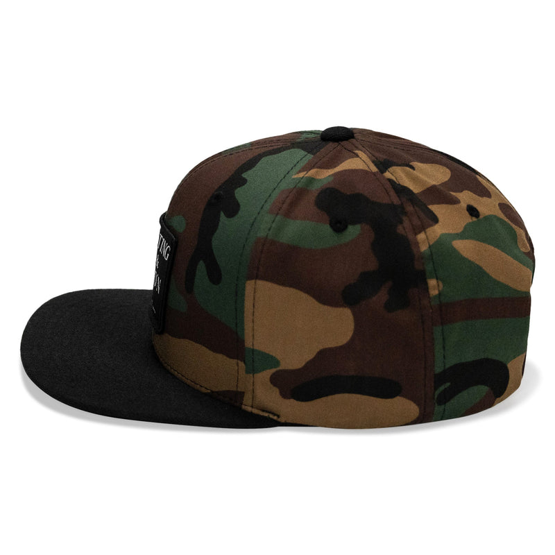 Load image into Gallery viewer, Shooting Guns &amp; Spreadin' Buns Patch Flatbill Hat
