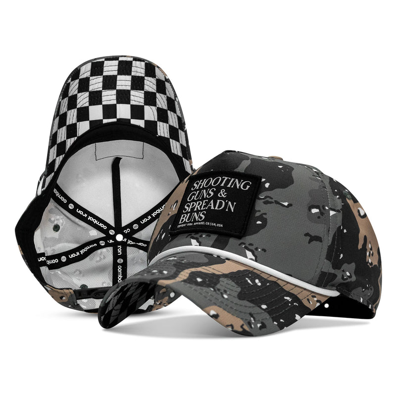 Load image into Gallery viewer, Shooting Guns &amp; Spreadin' Buns Patch Weekender Snapback
